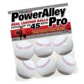 Heater Heater PAPMBL44 Poweralley White Leather Balls; 6 Pack PAPMBL44